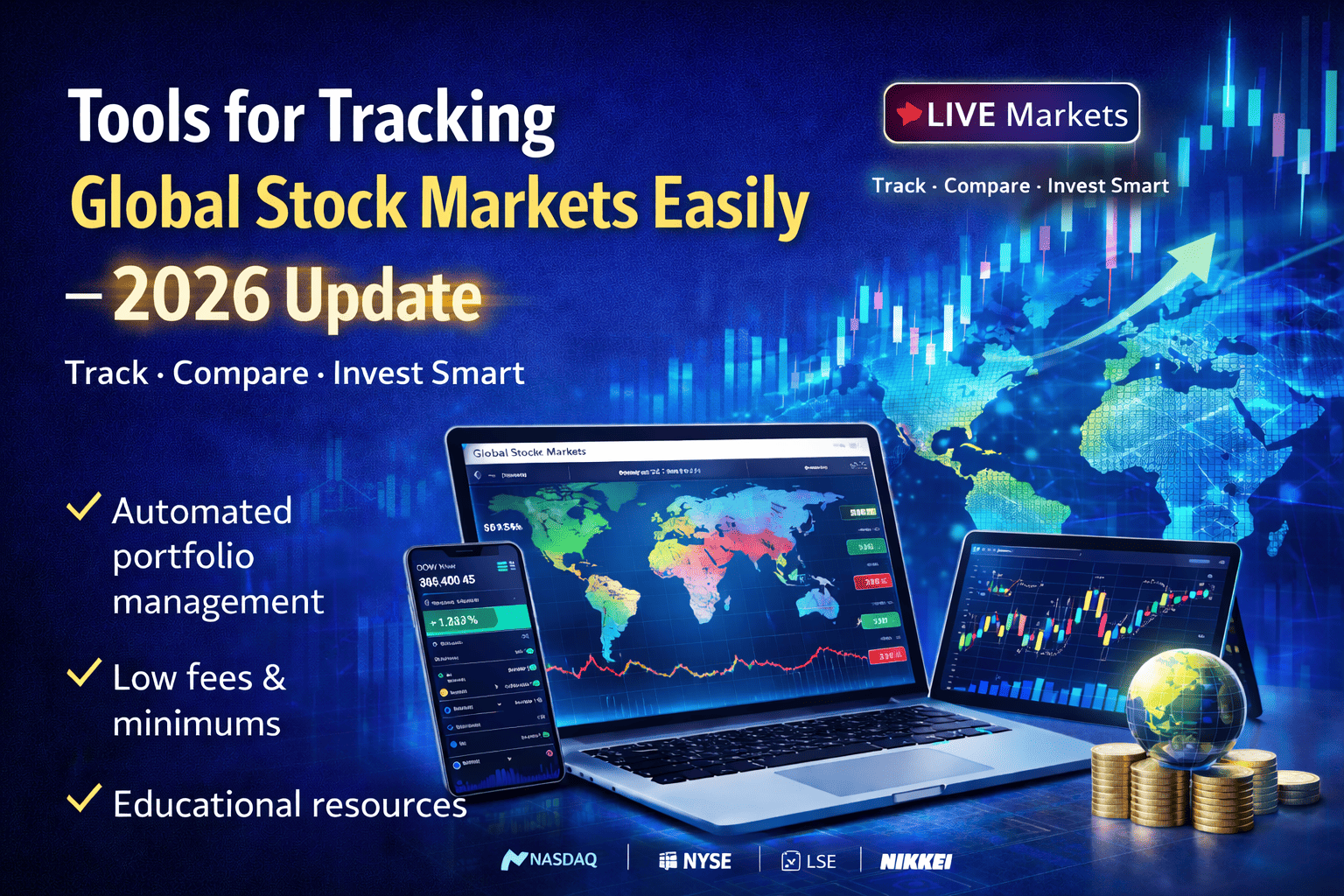 tools for tracking global stock markets easily 2026 real time stock dashboard